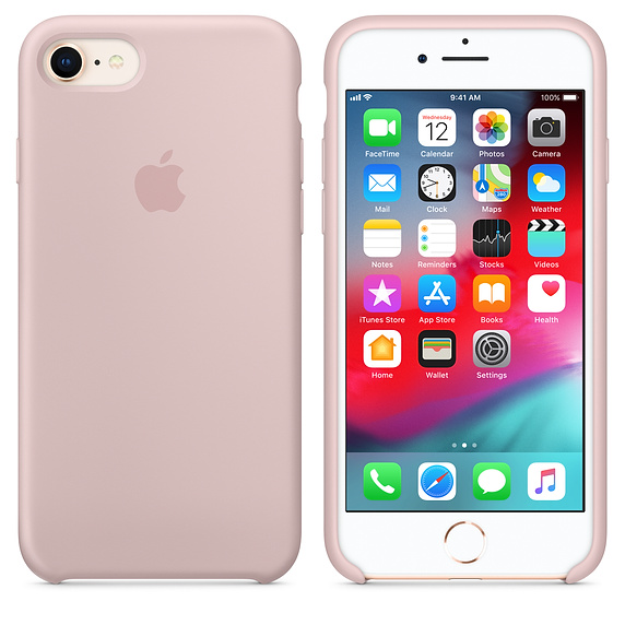 ESTUCHE IPHONE 7/8 TIPO ORIGINAL TC AMARILLO PALO ROSA