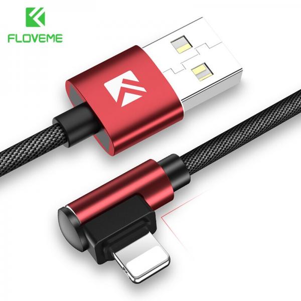 CABLE USB FORMA L IPHONE GEN&Eacute;RICO AZUL ROJO
