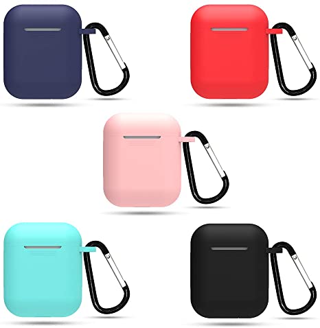 ESTUCHE SILICON AIRPODS GENERICO ROSA CLARO VERDE
