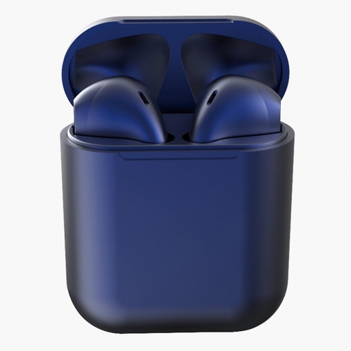 AUD&Iacute;FONO BLUETOOTH INDPODS 12 PREMIUM GEN&Eacute;RICOS NEGRO AZUL