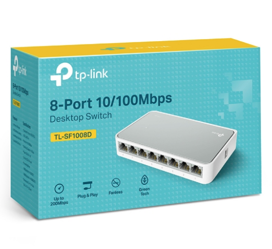 SWITCH TP-LINK TL-SF1008D 8-PORT10/100MBPS BLANCO BLANCO