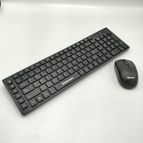 TECLADO ZOECAN MTC-156-KM TECLADO Y MOUSE INALAMBRICO NEGRO NEGRO