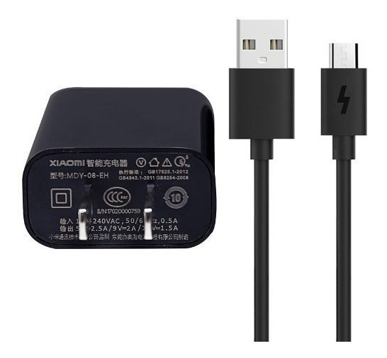 CARGADOR MI CASA CARGA R&Aacute;PIDA MICRO USB ORIGINAL