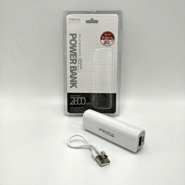 POWER BANK PRODA ORIGINAL  2600 MAH ROSA GRIS
