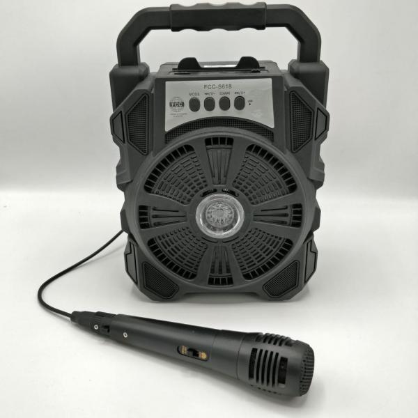 PARLANTE BLUETOOTH FCC-S618 NEGRO NEGRO