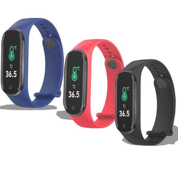 PULSERA INTELIGENTE FCC 4PRO ROJO NEGRO