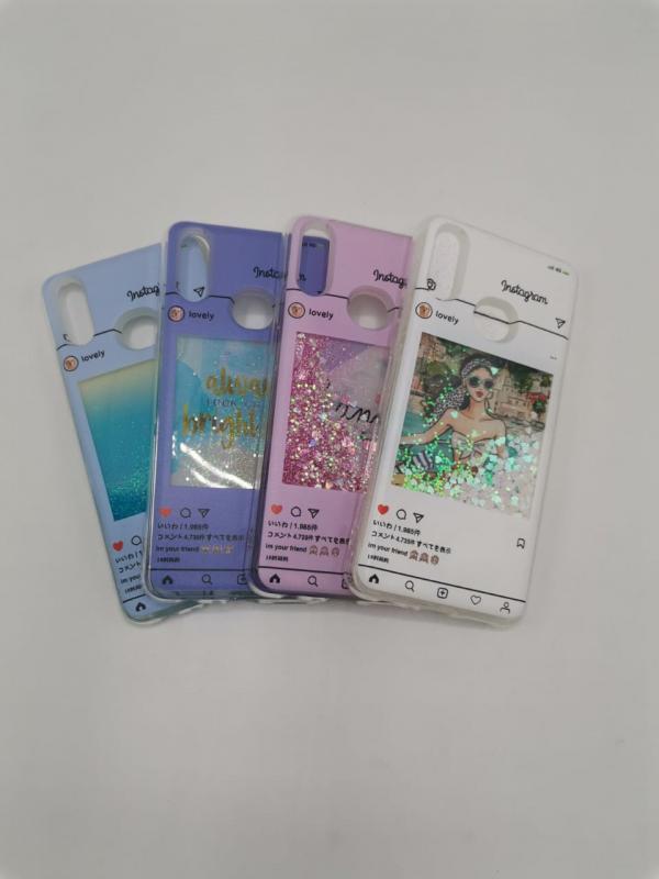 ESTUCHE SAM A20 COVER AGUA LILA ROSA