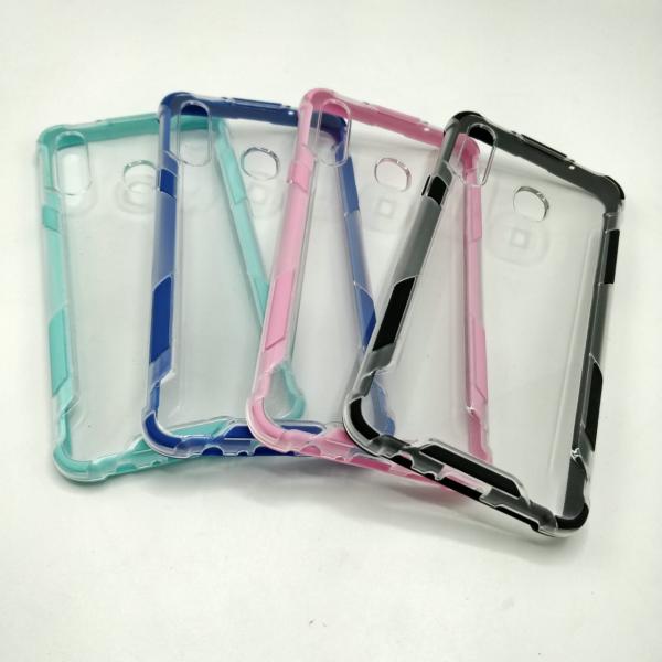 ESTUCHE SAM A20S TRANSPARENTES 2020 ROSA AZUL