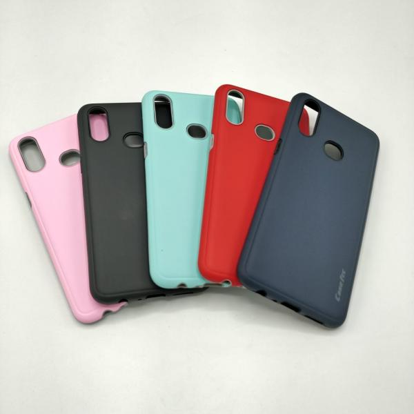 ESTUCHE SAM A20S GAMUZA 2020 ROJO AZUL