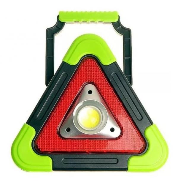 LINTERNA TRIANGULAR AMARILLO GRIS