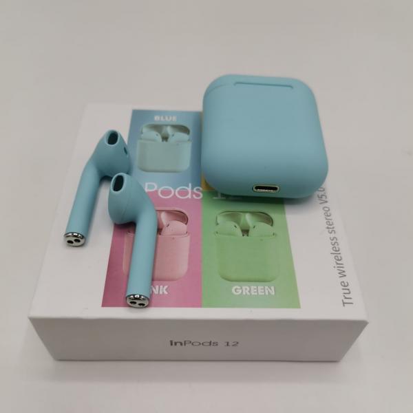 AUDIFONO BLUETOOTH INPOD S12 AZUL AZUL