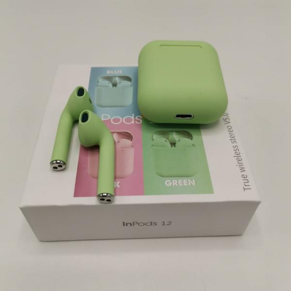 AUDIFONO BLUETOOTH INPOD S12 VERDE VERDE
