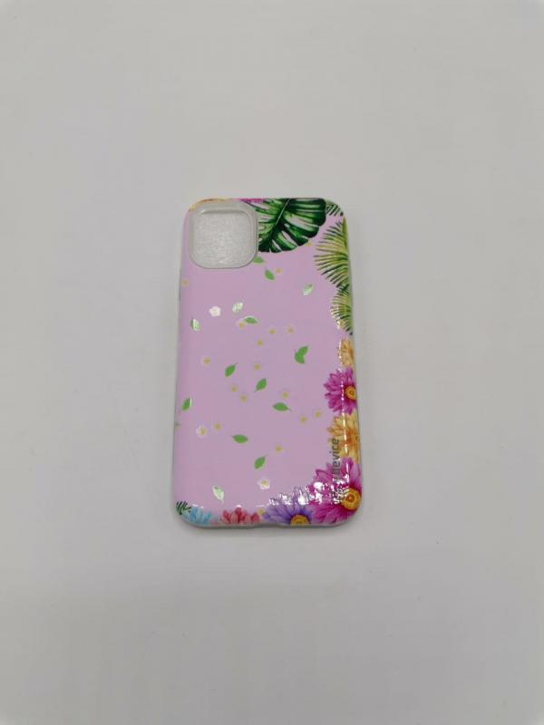 ESTUCHE ESTUCHE ACR&Iacute;LICO IPHONE 11 2EN1  E-DEVICE FLOWERS FLOWERS