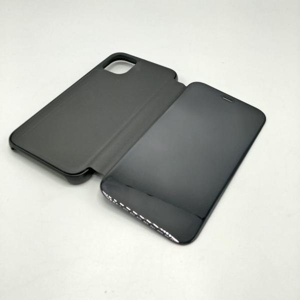 ESTUCHE IPHONE 11 AGENDA DORADO NEGRO