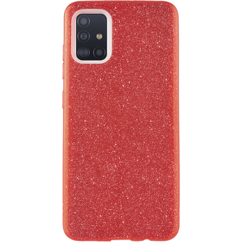 ESTUCHE SAMSUNG A71 ESCARCHA FINA ROJO ROJO