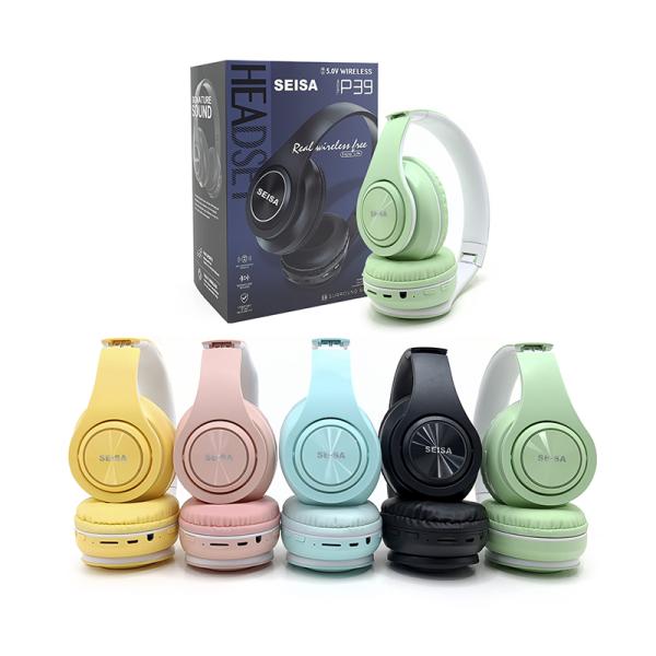 AUDIFONO BLUETOOTH P39 SEISA NEGRO NEGRO