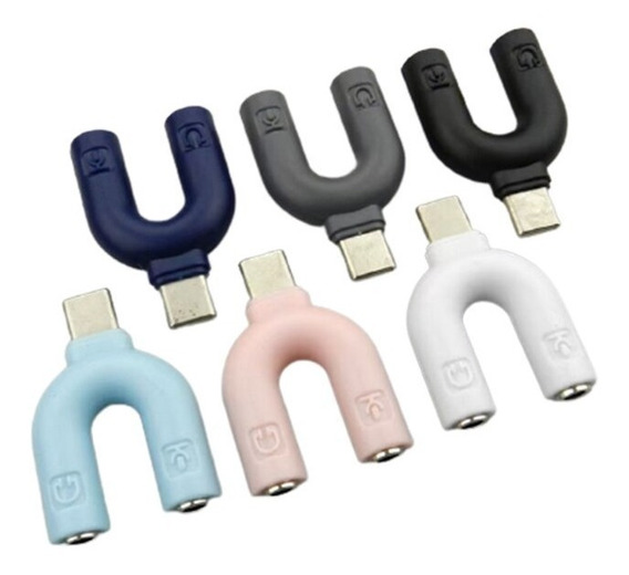 ADAPTADOR MINI DE AUDIO DE TIPO C U3 BLANCO BLANCO