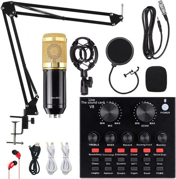 JUEGO DE MICROFONO EN VIVO BM-800