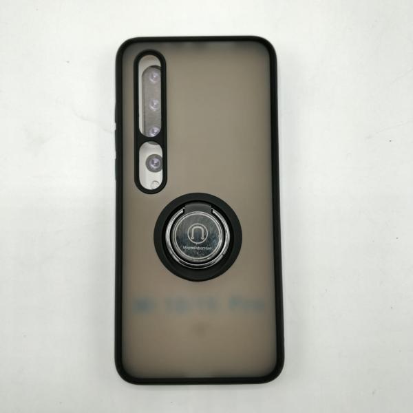 ESTUCHE XIAOMI MI 10 COVER ANILLO NEGRO