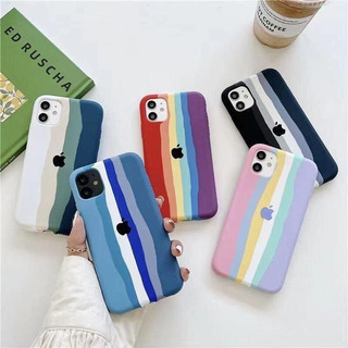 ESTUCHE IPHONE 11 TIPO ORIGINAL ARCOIRIS