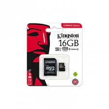 TARJETA DE MEMORIA KINGSTON 16 GB CLASE 10 ORIGINAL