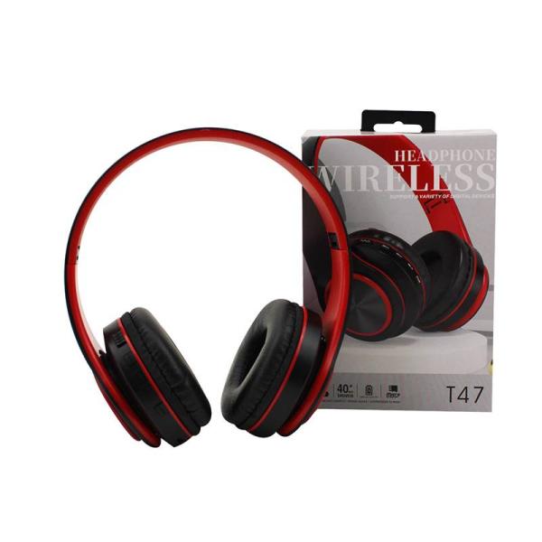 AUDIFONOS BLUETOOTH T47 NEGRO NEGRO NEGRO